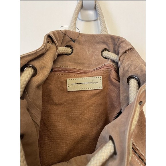 FREE PEOPLE Varsity Suede Slouchy Sling Bag - FADED PINK - Vintage Aesthetic main image 10
